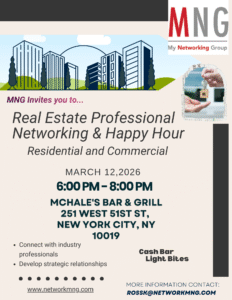 Real Estate Happy Hour McHa;es Bar & Grill 251 W. 51st St., NYC, NY